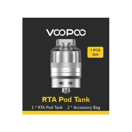 Voopoo RTA Pod Tank (Silver)