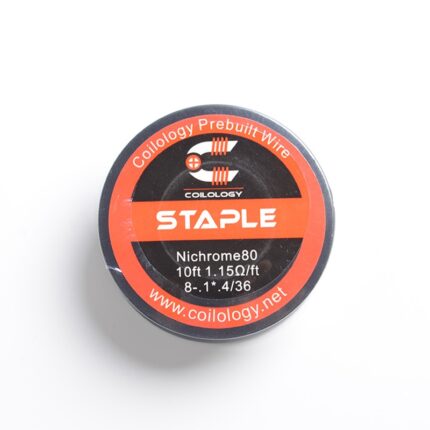 Coilology Ni80 Staple (0.1 x 0.3mm x 8 / 36 AWG) 1.53 Ω/ft – 3 Metre Spool (10ft)