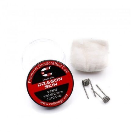 Coilology Dragon Skin 2.5mm 0.21 ohm/Dual Premium Handcrafted Coils
