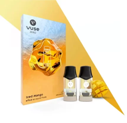 Vuse Iced Mango 0% E-Liquid Pods (No Nicotine)