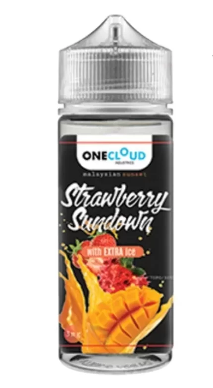 One Cloud Strawberry Sundown with Extra with ice 3mg 120ml