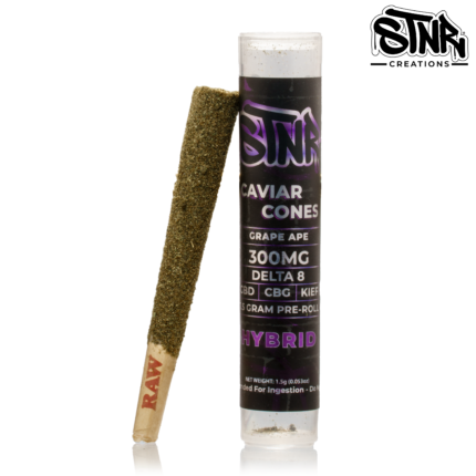 STNR Grape Ape Caviar Cone 300MG 1.5 Gram Pre-roll