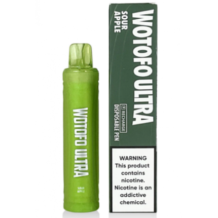 Wotofo Ultra Sour Apple Ice 50MG 3000 Puff (Rechargeable)