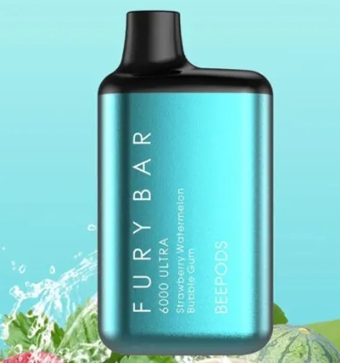 Beepods Fury Bar Strawberry Watermelon Bubblegum 5% 6000 Puff (Rechargeable)