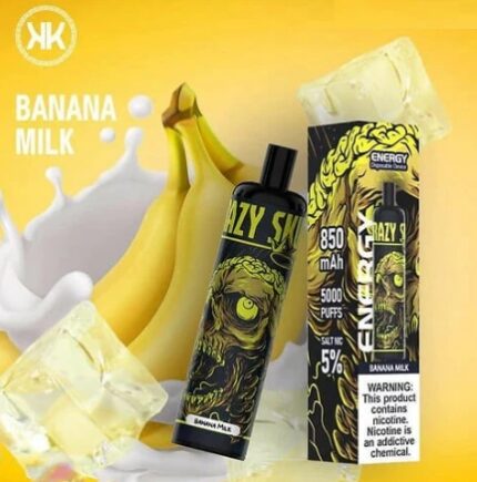 KK Energy - Banana Milk 5% 5000 Puff