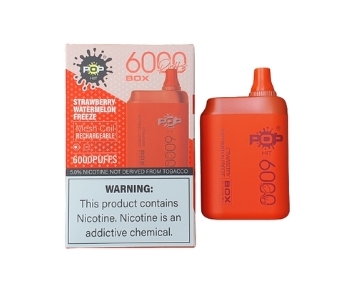 Pop Hits - Strawberry Watermelon Freeze - 6000 Puff (Charging Cable Include)